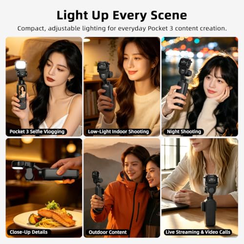 Pocket 3 LED Light Accessories, Magnetic Mini Fill Light - Image 7