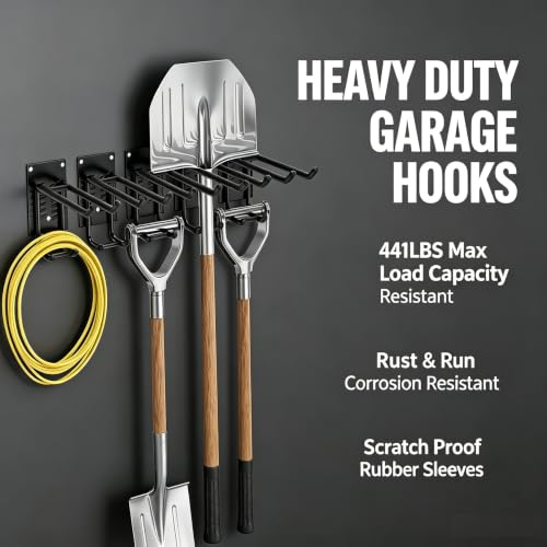 Garage Wall Organizer-Garden Tool Rack Wall Mount - Image 5