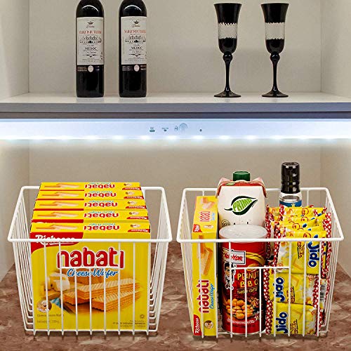 Deep Refrigerator Freezer Baskets, Large Household Wire - Image 3