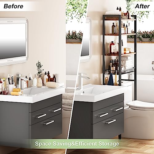 Kalrin Over-The-Toilet Storage Rack, 4-Tier Bathroom Organizer - Image 5