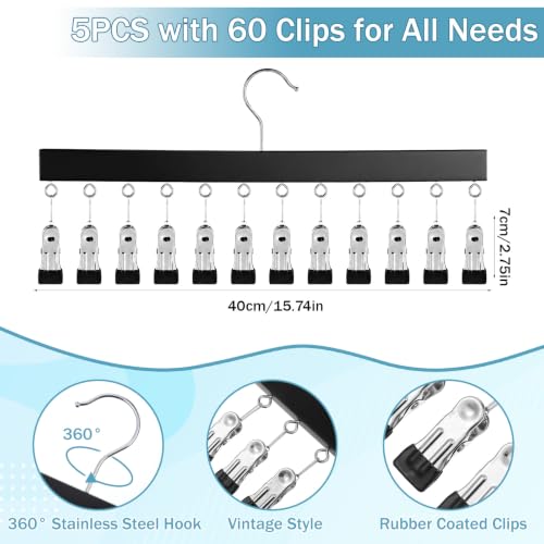 5Pcs Legging Organizer for Closet, Pants Hangers Holds 24 - Image 4