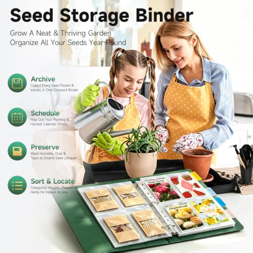 Seed Storage Packet Organizer Binder: Garden Seed | Home Organization - Image 6