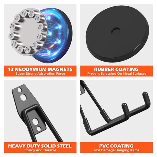 Extra Large Heavy Duty Magnetic Hooks for Hanging Garage - Image 5