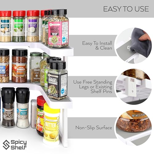 Spicy Shelf Deluxe - Expandable Spice Rack and Stackable - Image 7