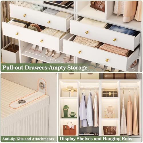 Besiost Closet System, 28"/2.4 FT Small Closet Organizer System - Image 6