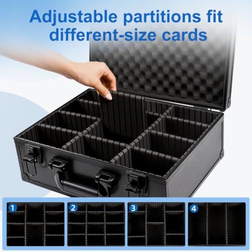 Card Storage Box 14.96”*11.42”*5.91” with 8 | Home Organization - Image 6
