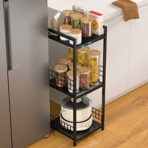DAOUTIME 3-Tier Metal Shelving Unit, Expandable - Image 5