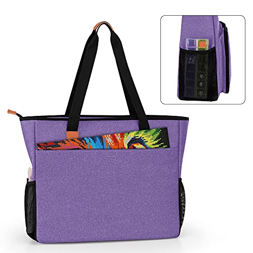 LUXJA Diamond Painting Carrying Case for A3 Light Pad, Purple - Image 7