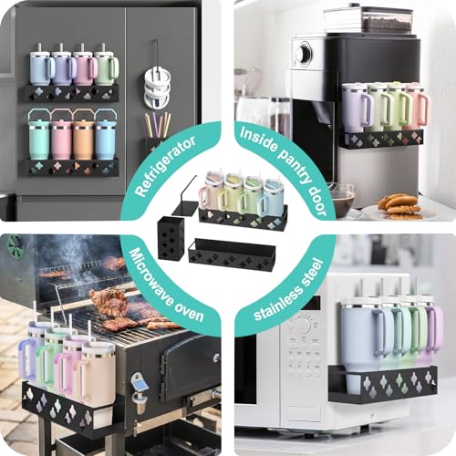 Magnetic Water Bottle Organizer for Fridge, Magnetic Cup - Image 5