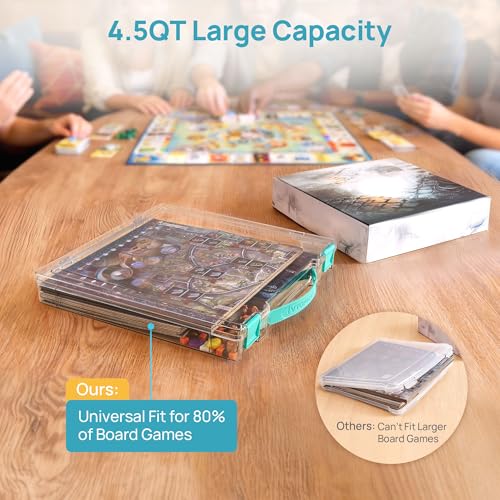 Vtopmart 3 Pack Board Game Storage with Handle | Home Organization - Image 4