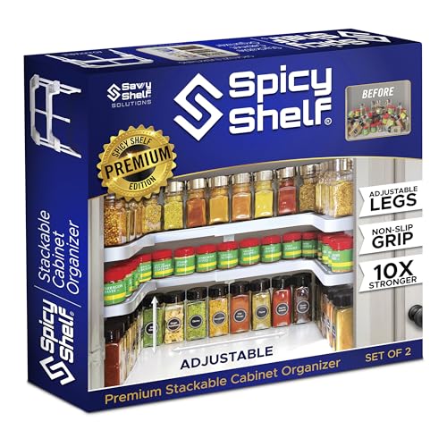Spicy Shelf 3.0 - Expandable 2 Tiered Spice Rack Organizer - Image 2