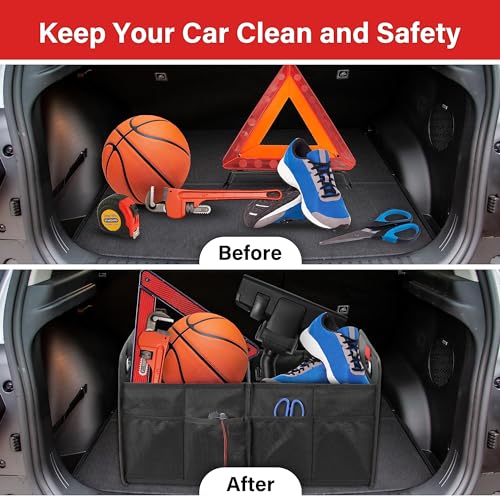 Simple Deluxe Car Trunk Organizer, 2 Compartments | Home Organization - Image 7