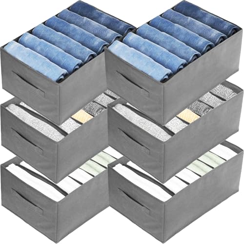 Nicunom 6 Pack Wardrobe Clothes Organizer, 6 Grids | Home Organization - Image 2