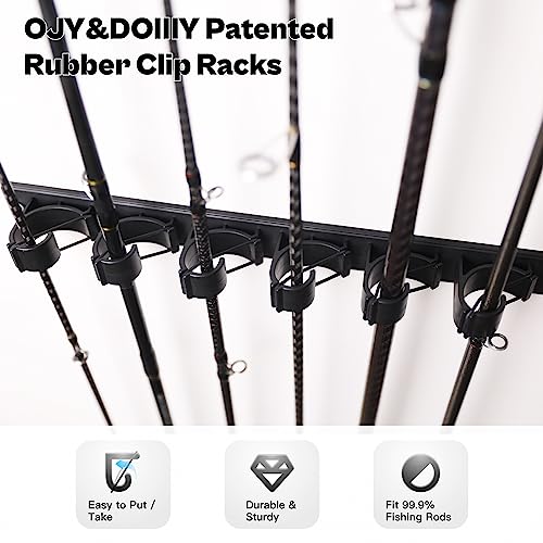 Wall Mount Fishing Rod Holder,Vertical Fishing Pole - Image 3