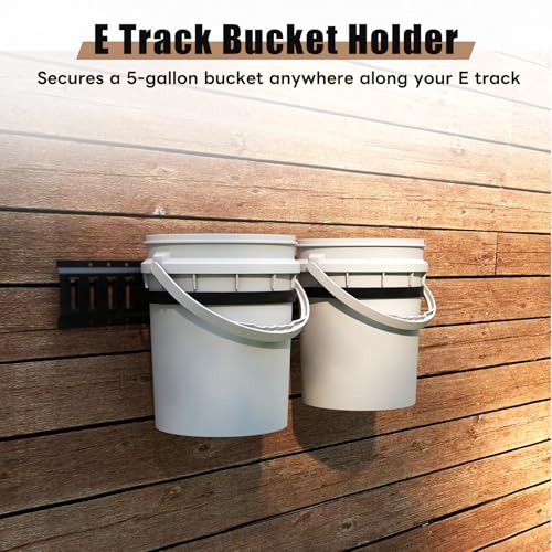 lesolar 5 Gallon Bucket Holder for E Track, Wall Mounted - Image 7