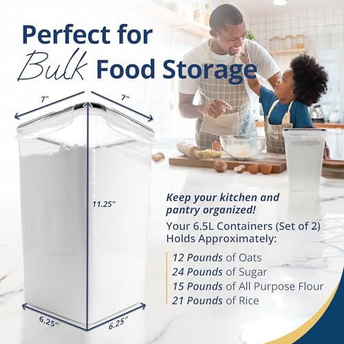 Reli. 6.5L Airtight Food Storage Containers with Lids (2 - Image 3