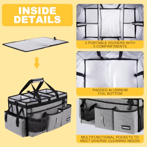 Extra Large Cleaning Caddy Bag with Rigid Support Board, Cleaning - Image 5
