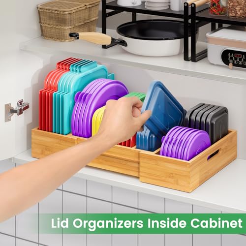 Kiasthome Expandable Bamboo Lid Organizers Inside Ca | All Products - Image 4