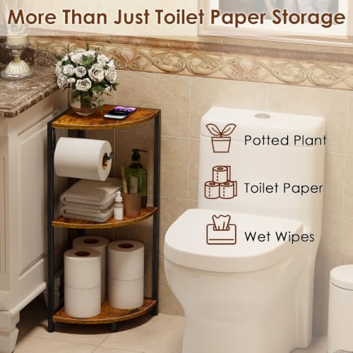 3 Tier Bathroom Corner Shelf, Corner Stand for Bathroom - Image 5
