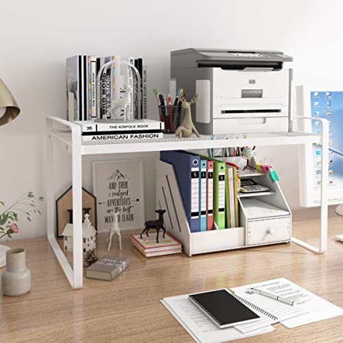 2 Pack Stackable Cabinet Shelf Organizer - Heavy-Duty Coated - Image 3