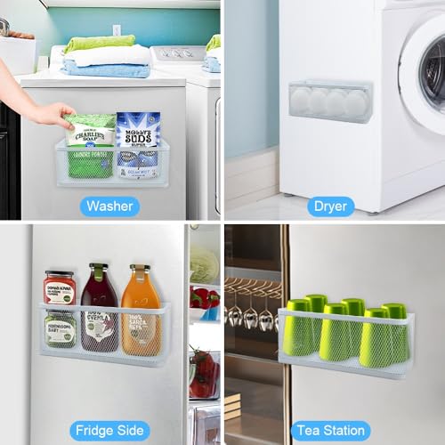 Picowe Magnetic Laundry Organizer, Large Magnet Basket - Image 8