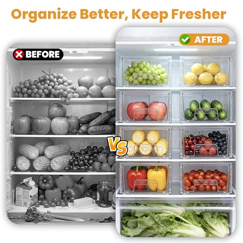6 Pack Stackable Storage Drawers,Plastic Organizers | All Products - Image 6