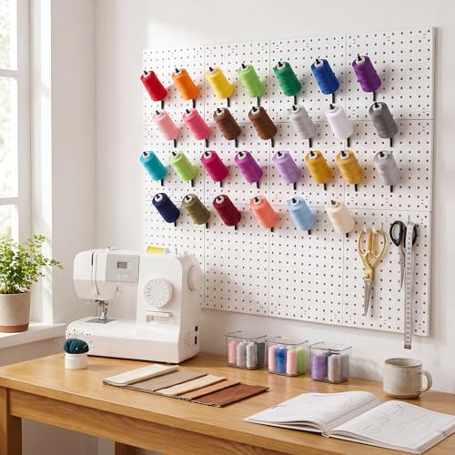 Xuhal 24 Pcs Pegboard Spool Hooks for 1/4" Pegboard - Image 3
