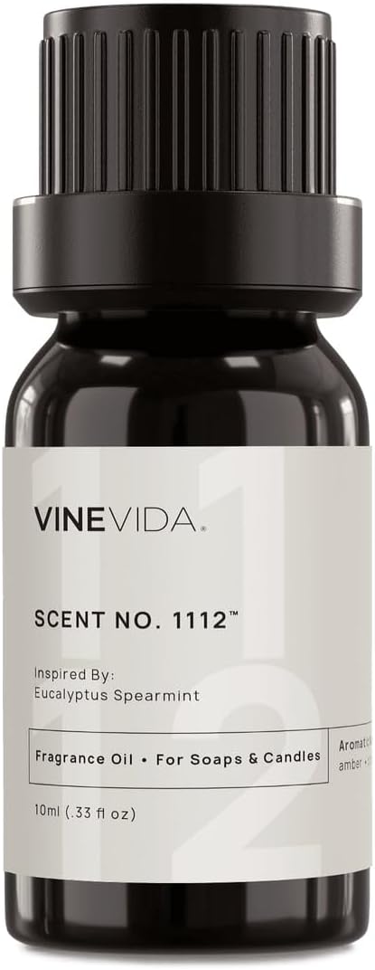 VINEVIDA [0.33oz] Eucalyptus Spearmint Fragrance Oil for Candle Making and Soap Making - Premium Candle Scents for Soy Candles