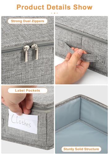 punemi 4 in High Sturdy Low Profile Under Bed Storage, 2 Pack - Image 7