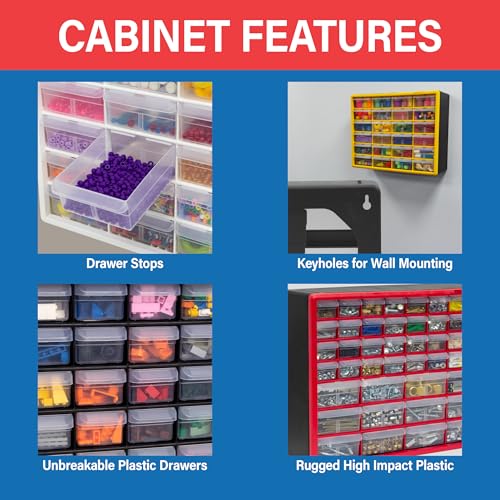 Akro-Mils 10164, 64 Drawer Plastic Parts Storage Hardware - Image 7