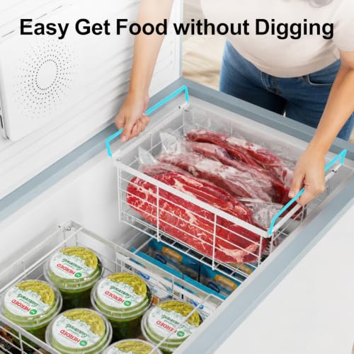 Freezer Organizer Bins - Wire Baskets for Frozen Food, 3 - Image 6