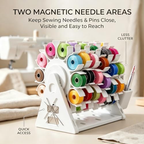 60-Hole Bobbin Organizer and Thread Holde,for IKEA Skadis - Image 3