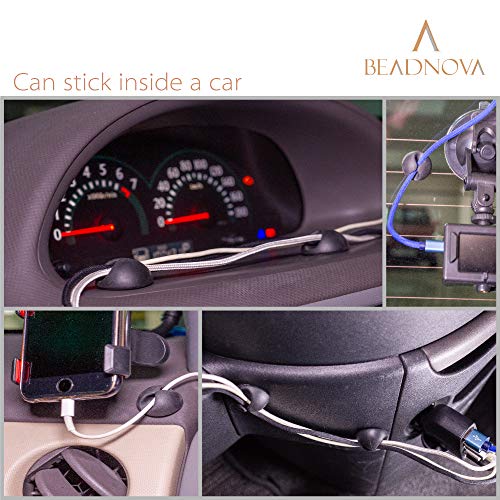 BEADNOVA Cable Clips Cord Organizer Cable Management Wire Cord - Image 7