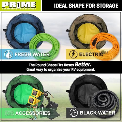 PR1ME 4 Pack Waterproof RV Hose Bag Storage, Utility Bag - Image 4