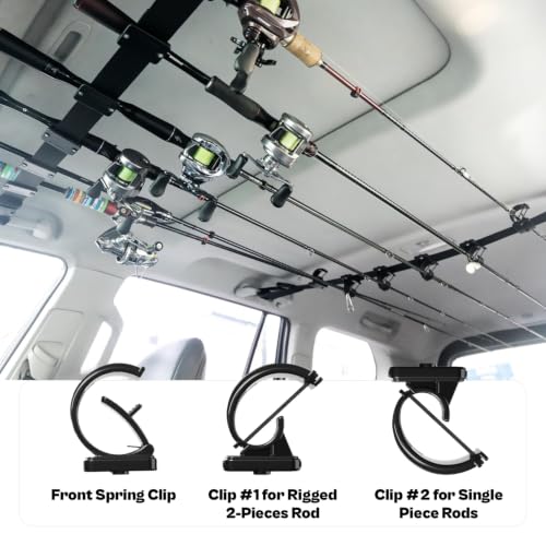 Fishing Rod Racks for Car, Quick-Clip System Fishing Pole Holders - Image 3