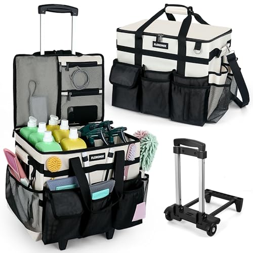 Large Rolling Cleaning Caddy Bag with Wheels, with D | All Products - Image 2