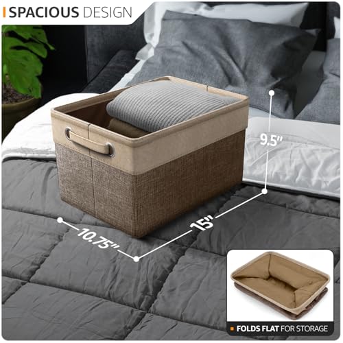 Sorbus Storage Baskets for Shelves, Foldable Organizer (3 Pack - Image 3