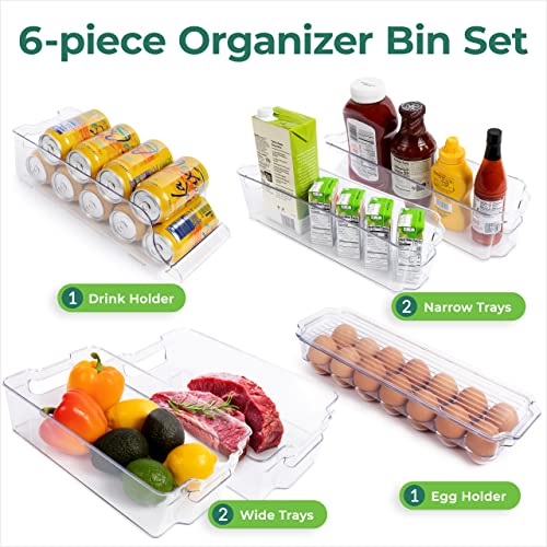 Greenco Refrigerator Organizers and Storage - Clear Fridge - Image 3
