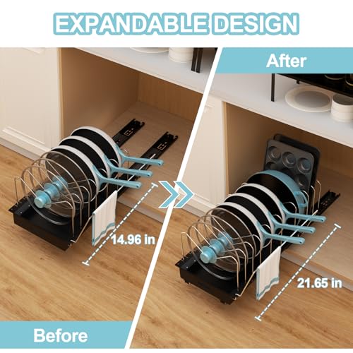 Golener Pots and Pans Organizer Under Cabinet - 22" | All Products - Image 3