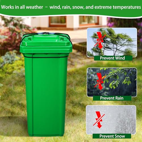 Trash Can Lock 2Pk for 30-45 Gallon Cans, Raccoons and Bears - Image 4