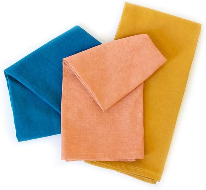 Full Circle Kind Collection Plant-Dyed Organic Cotton, Dish Towel, Turmeric