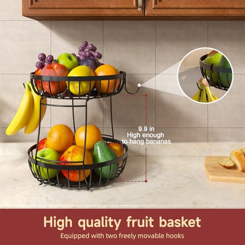 Sevenblue 2 Tier Large Fruit Bowl for Kitchen Counte | All Products - Image 3