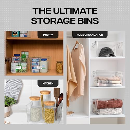 ClearSpace Clear Plastic Storage Bins – Pantry Organizers & - Image 4