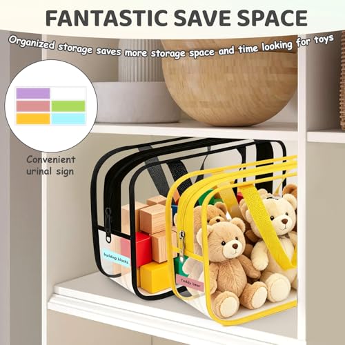 9 Packs Extra Large Toy Storage Bags with Labels, Reusable - Image 6