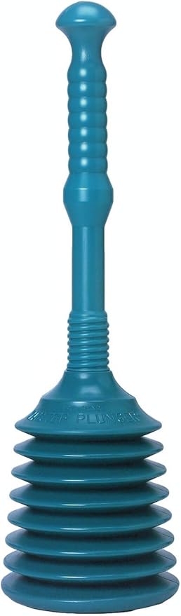 Master Plunger MP200 Sink & Drain Plunger for Kitchen Sinks, Bathroom Sinks, Showers, Bathtubs, and Waste Pipes. Strong Heavy Duty Design with Large Bellows Commercial & Residential Use, Teal