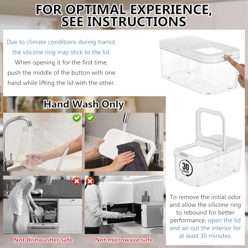 6L Laundry Detergent Dispenser with One-Press Lid & - Image 7
