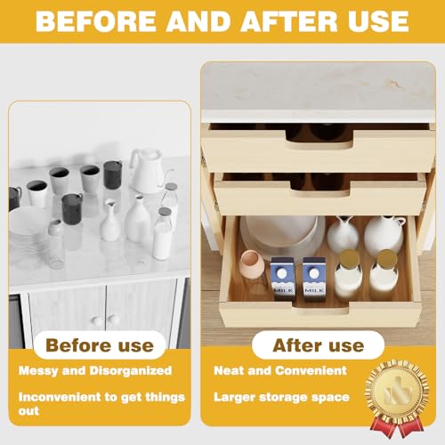 Pull Out Cabinet Organizer, 14''W×21''D×19''H Soft Close - Image 6