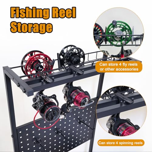 Aventik Fishing Rod Holders For Garage, 3-Tier Heavy Duty - Image 7