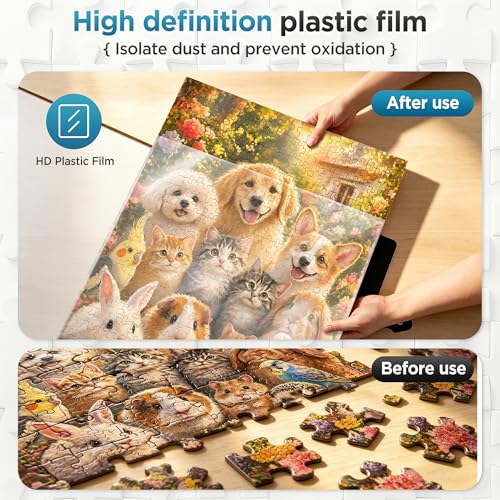 32 Pockets 28.9" *21.1" Puzzle Storage Book for 1000 Piece - Image 5