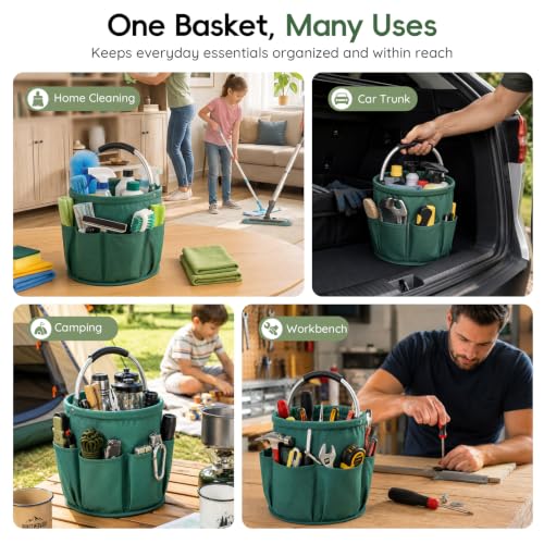 Cleaning Caddy with Handle,Cleaning Supplies Organizer Bucket - Image 6